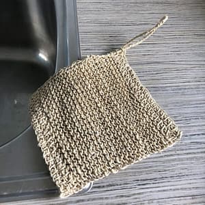 Hemp Knitted Wash Cloth