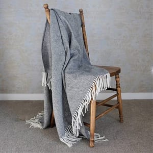 Lambs Wool Blanket - Charcoal