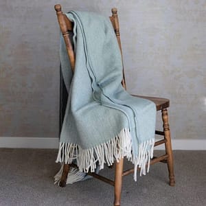 Lambswool Blanket - Seagrass